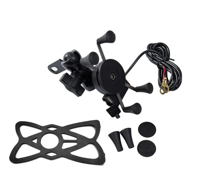 Motorcycle Cell phone GPS Mount with USB